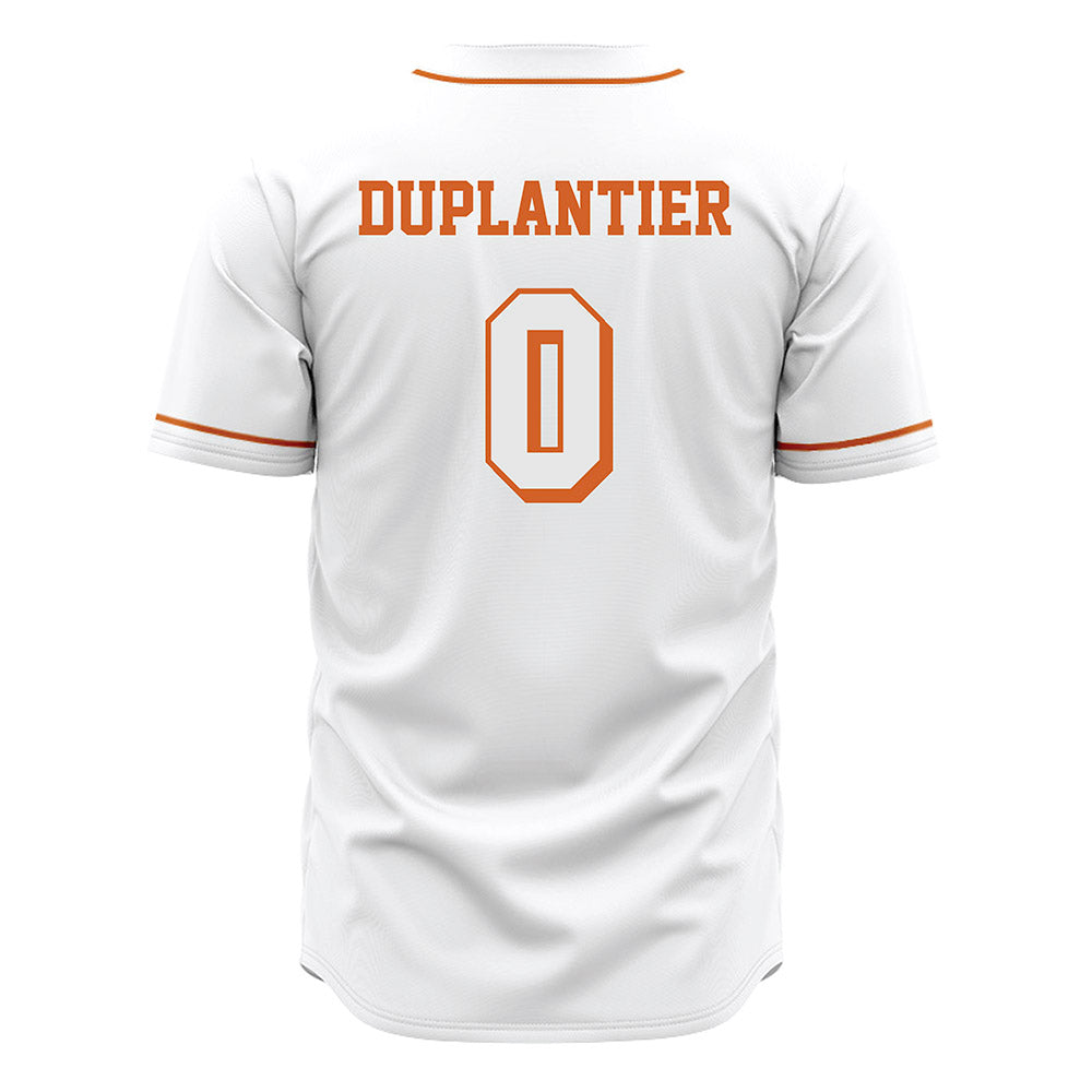 Texas - NCAA Baseball : Jayden Duplantier - Baseball Jersey