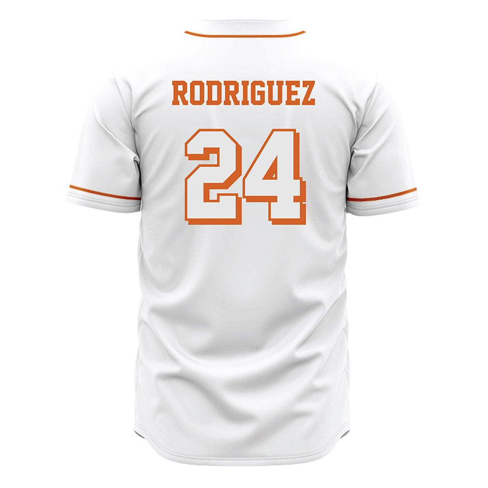 Texas - NCAA Baseball : Adrian Rodriguez - White Jersey-1