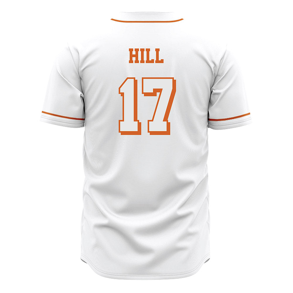 Texas - NCAA Baseball : Will Hill - White Jersey-1