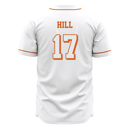 Texas - NCAA Baseball : Will Hill - White Jersey-1