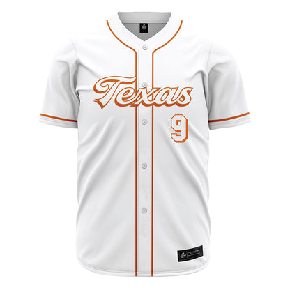 Texas - NCAA Baseball : Jonah Williams - White Jersey-0