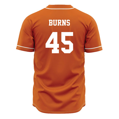 Texas - NCAA Baseball : Thomas Burns - Orange Jersey-1