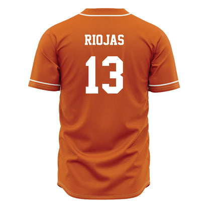 Texas - NCAA Baseball : Ruger Riojas - Orange Jersey-1