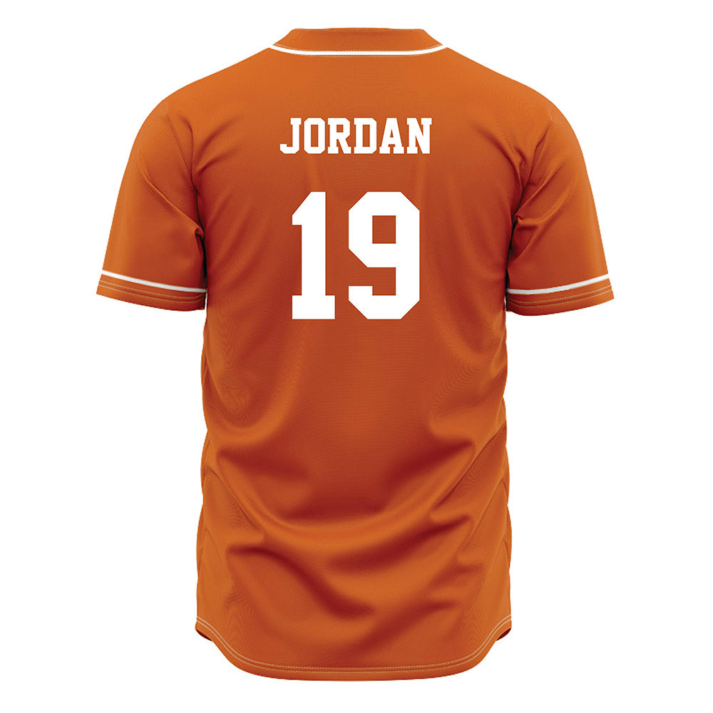Texas - NCAA Baseball : Donovan Jordan - Orange Jersey-1
