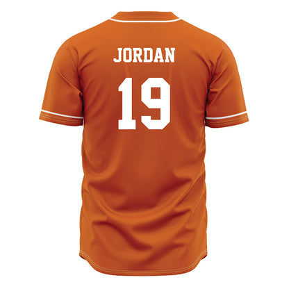 Texas - NCAA Baseball : Donovan Jordan - Orange Jersey-1