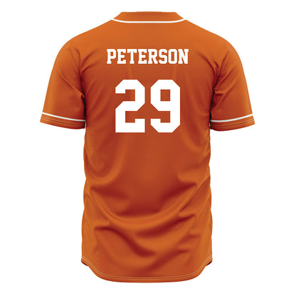 Texas - NCAA Baseball : Blake Peterson - Orange Jersey-1