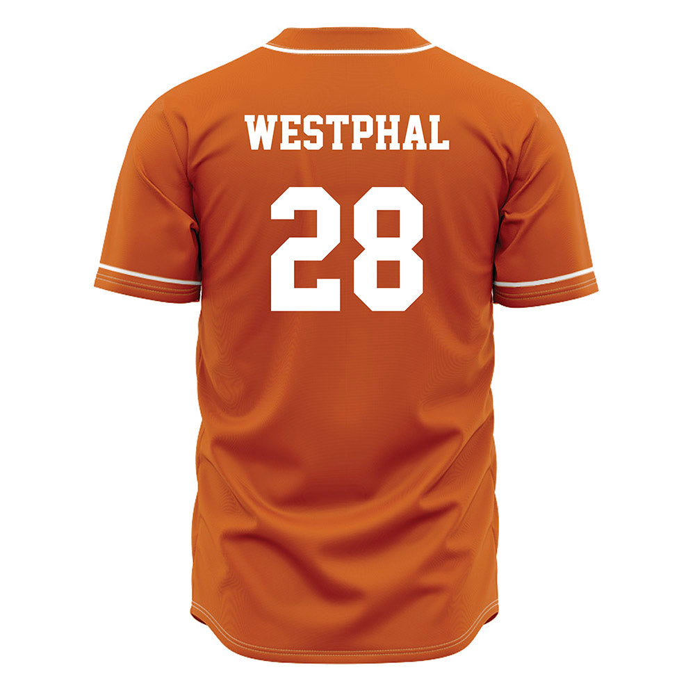 Texas - NCAA Baseball : Grady Westphal - Orange Jersey-1