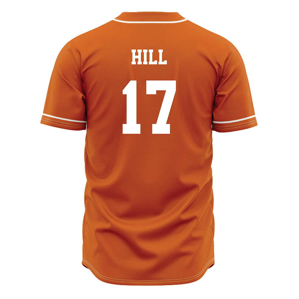 Texas - NCAA Baseball : Will Hill - Orange Jersey-1