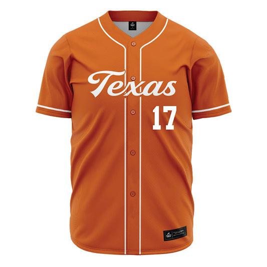 Texas - NCAA Baseball : Will Hill - Orange Jersey-0