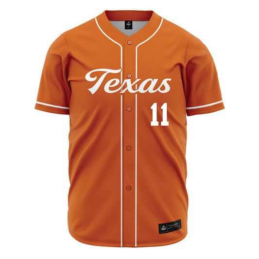 Texas - NCAA Baseball : Kade Bing - Orange Jersey-0