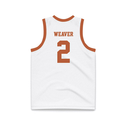 Texas - NCAA Men's Basketball : Chendall Weaver - White Basketball Jersey