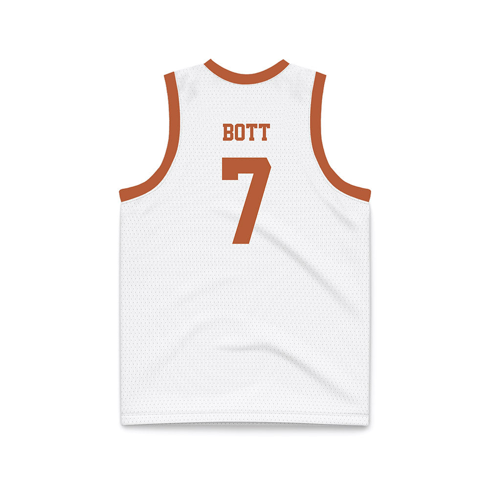 Texas - NCAA Men's Basketball : Cole Bott - White Basketball Jersey-1