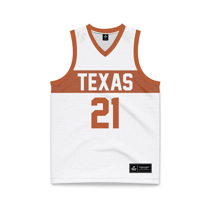 Texas - NCAA Men's Basketball : Ze'rik Onyema - Basketball Jersey