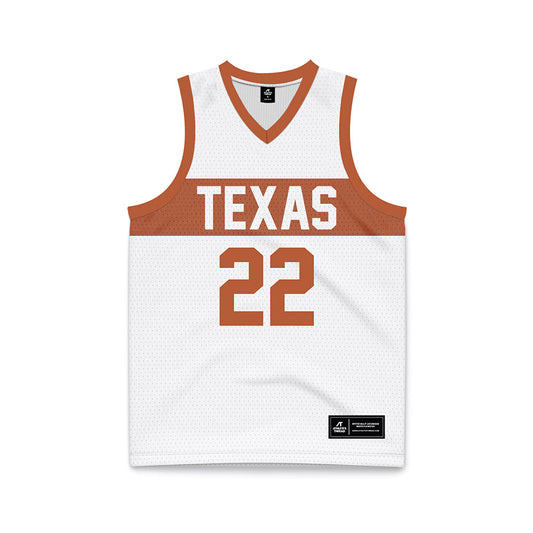 Texas - NCAA Men's Basketball : Devon Pryor - White Basketball Jersey