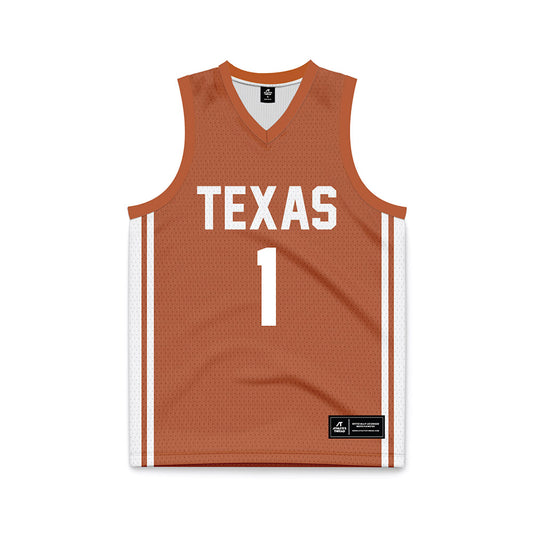 Texas - NCAA Men's Basketball : Cole Bott - Orange Basketball Jersey-0