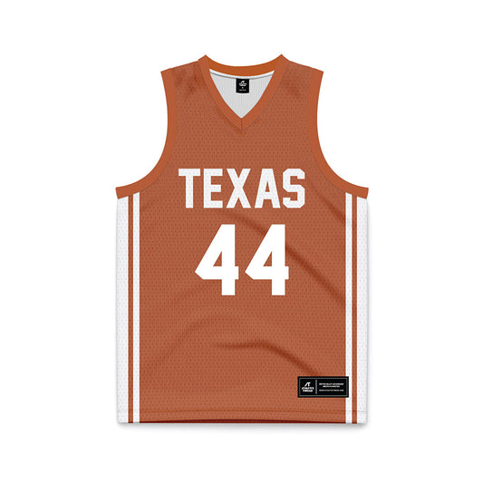 Texas - NCAA Men's Basketball : Brandon Taylor - Orange Basketball Jersey-0