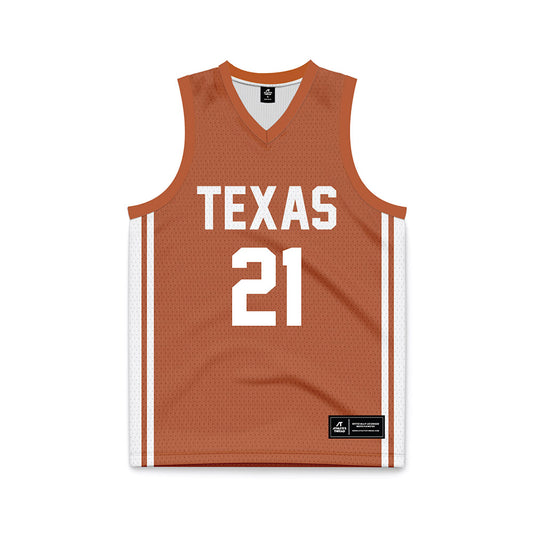 Texas - NCAA Men's Basketball : Ze'rik Onyema - Basketball Jersey