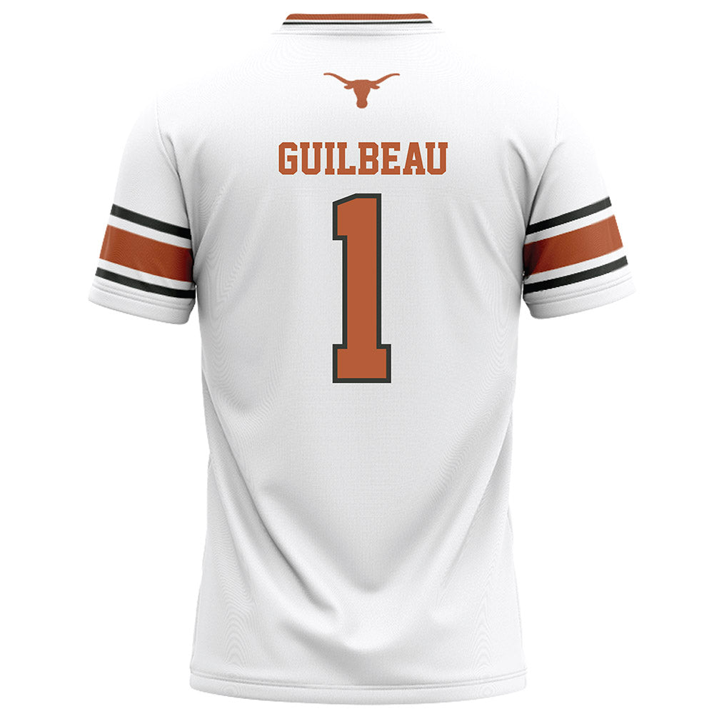 Texas - NCAA Football : Jaylon Guilbeau - White Football Jersey