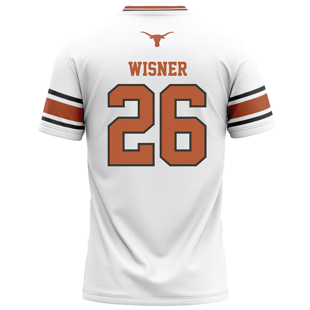 Texas - NCAA Football : Quintrevion Wisner - White Football Jersey