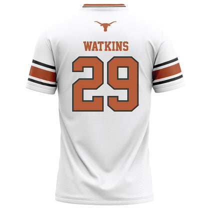 Texas - NCAA Football : Reid Watkins - White Football Jersey