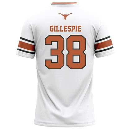 Texas - NCAA Football : Graham Gillespie - White Football Jersey