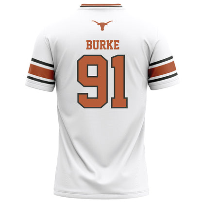 Texas - NCAA Football : Ethan Burke - White Football Jersey