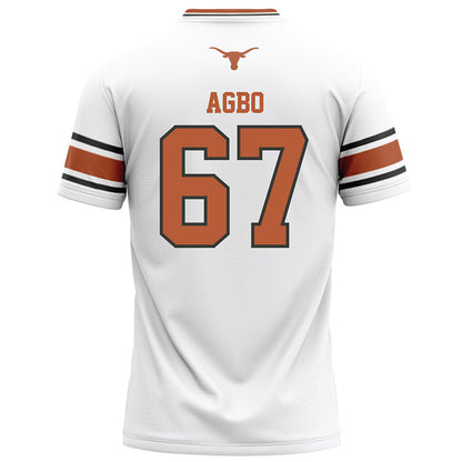 Texas - NCAA Football : Malik Agbo - White Football Jersey