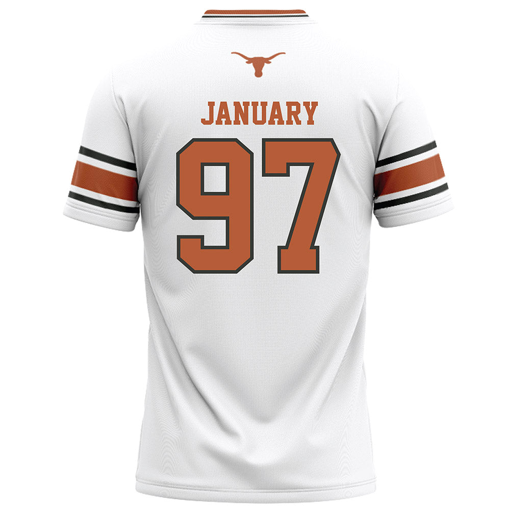 Texas - NCAA Football : Alex January - White Football Jersey