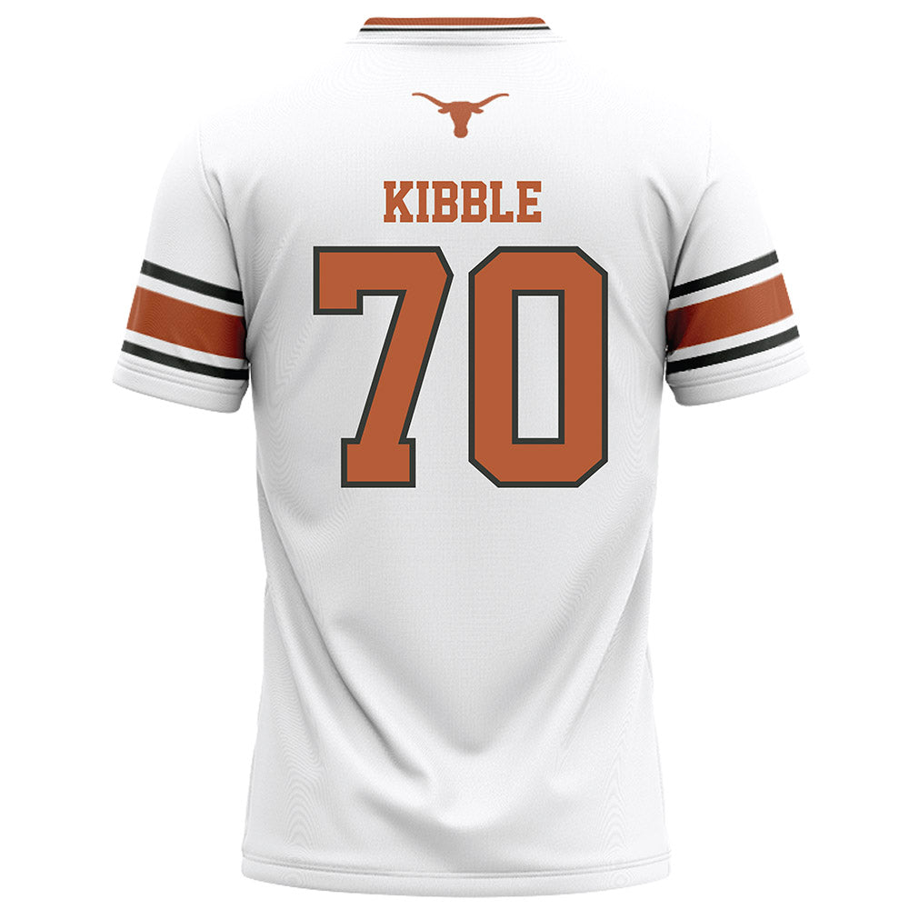 Texas - NCAA Football : Nate Kibble - White Football Jersey