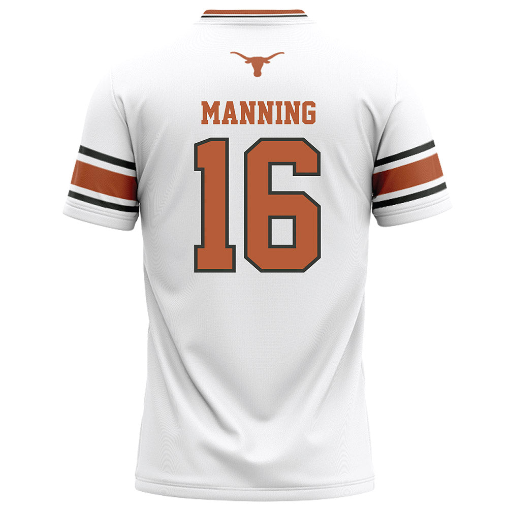 Texas - NCAA Football : Arch Manning - White Football Jersey-1