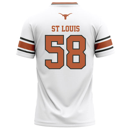 Texas - NCAA Football : Lance St Louis - White Football Jersey