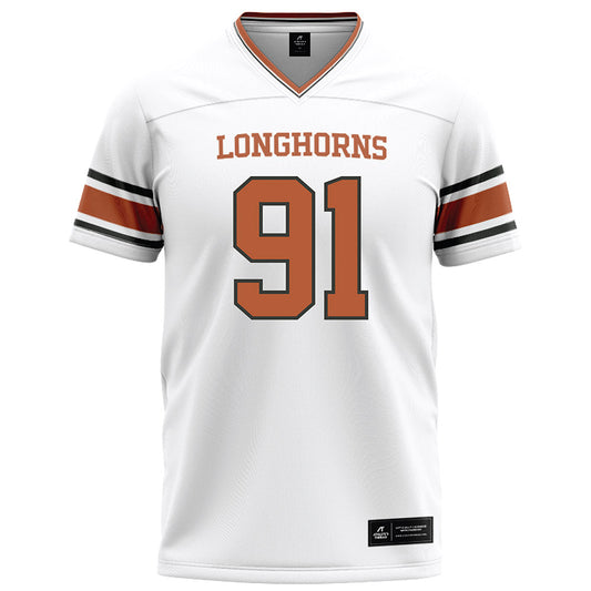 Texas - NCAA Football : Ethan Burke - White Football Jersey