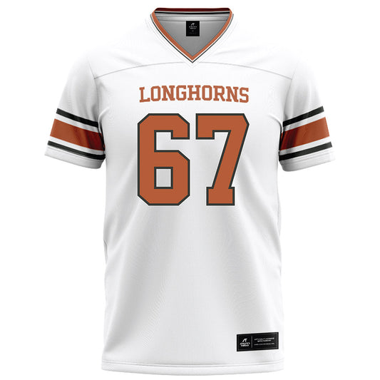 Texas - NCAA Football : Malik Agbo - White Football Jersey