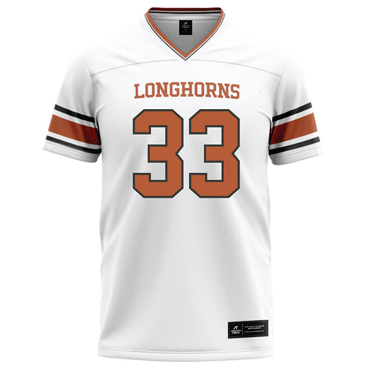 Texas - NCAA Football : Carson Berger - White Football Jersey-0