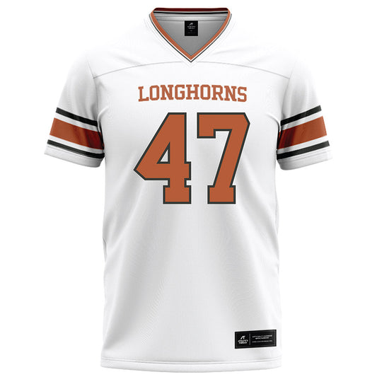 Texas - NCAA Football : Charlie Feris - White Football Jersey-0
