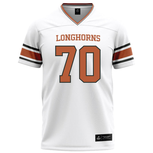 Texas - NCAA Football : Nate Kibble - White Football Jersey