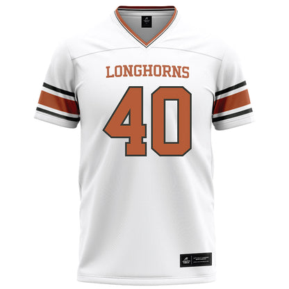Texas - NCAA Football : Lance Jackson - White Football Jersey-0