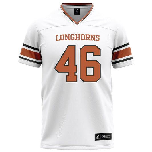 Texas - NCAA Football : Olalekan Orogbo - White Football Jersey-0