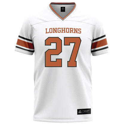 Texas - NCAA Football : Colin Page - White Football Jersey