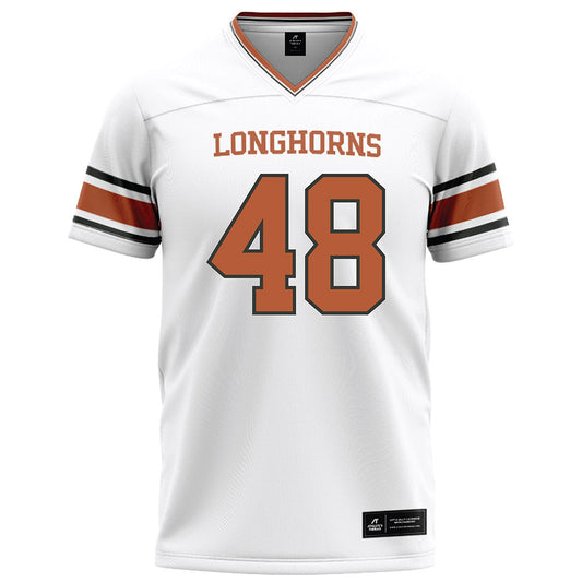 Texas - NCAA Football : Jackson Duffey - White Football Jersey-0