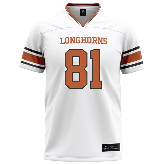 Texas - NCAA Football : Juan Davis - White Football Jersey