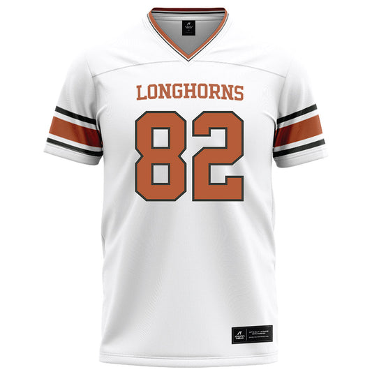 Texas - NCAA Football : Ridge Barker - White Football Jersey