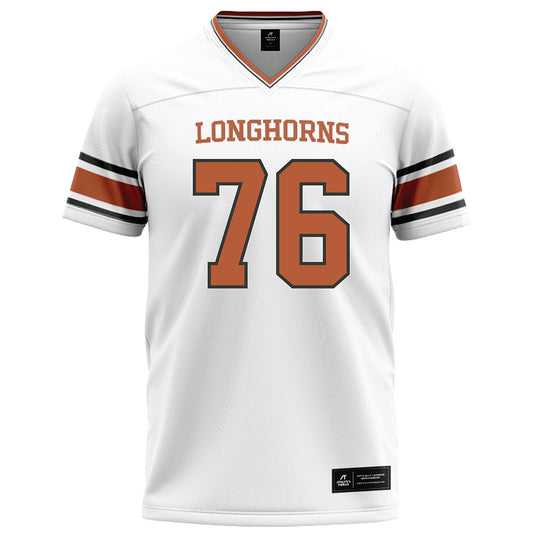 Texas - NCAA Football : Jackson Christian - White Football Jersey-0