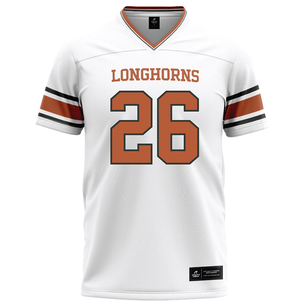 Texas - NCAA Football : Quintrevion Wisner - White Football Jersey