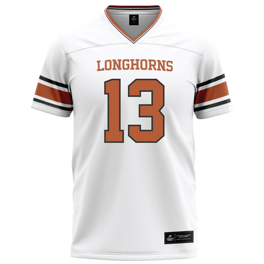 Texas - NCAA Football : Zelus Hicks - White Football Jersey-0
