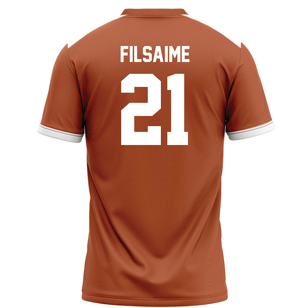 Texas - NCAA Football : Xavier Filsaime - Orange Football Jersey