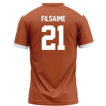 Texas - NCAA Football : Xavier Filsaime - Orange Football Jersey