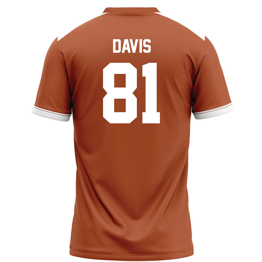 Texas - NCAA Football : Juan Davis - Orange Football Jersey