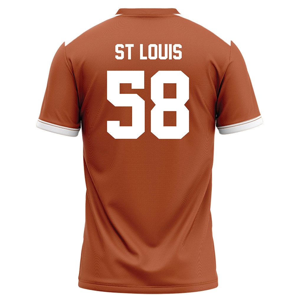 Texas - NCAA Football : Lance St Louis - Orange Football Jersey