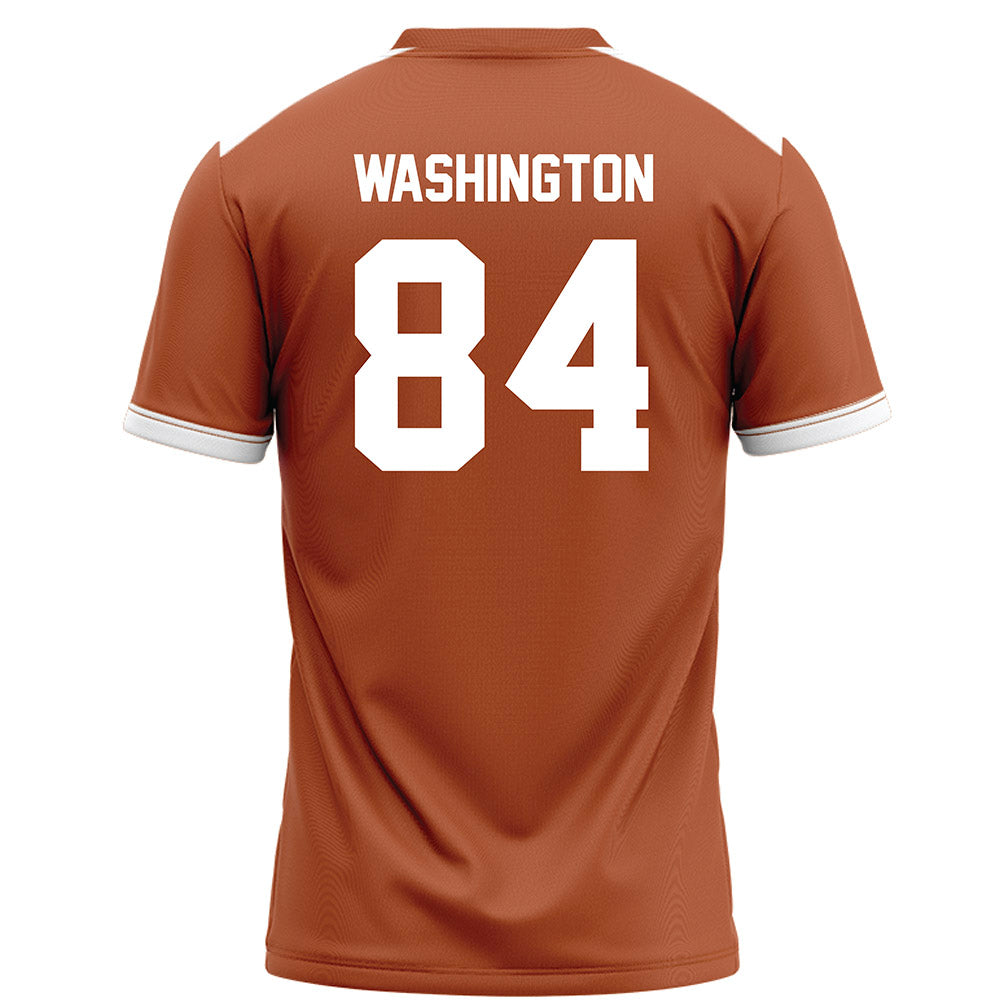 Texas - NCAA Football : Jordan Washington - Orange Football Jersey